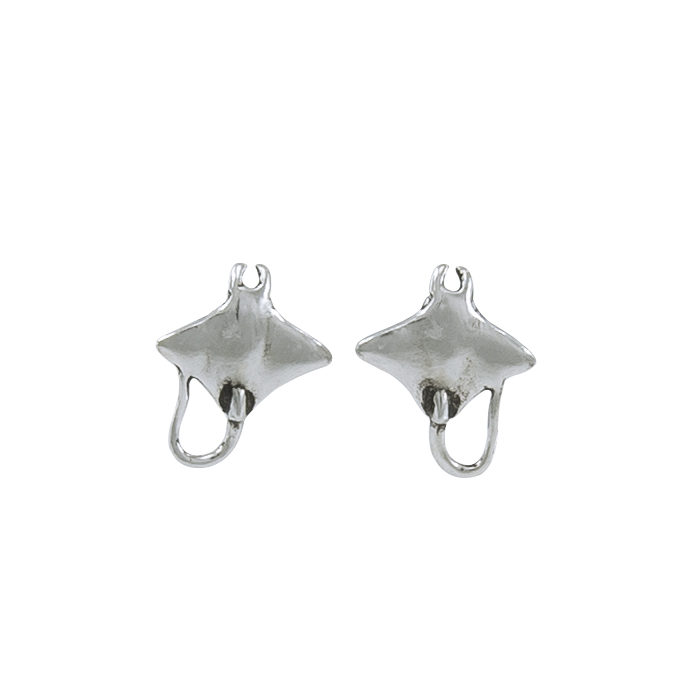 Manta Ray Stud Earrings