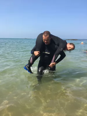 beach exits on Rescue Course