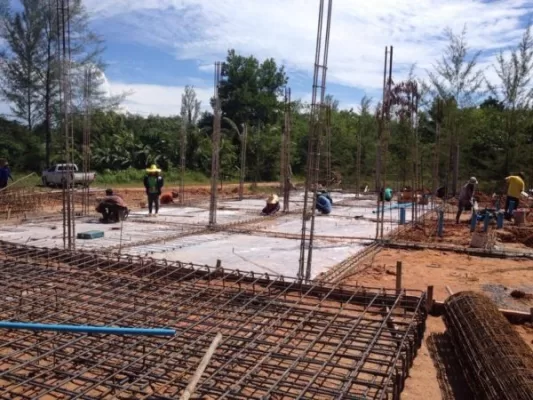 foundations being laid