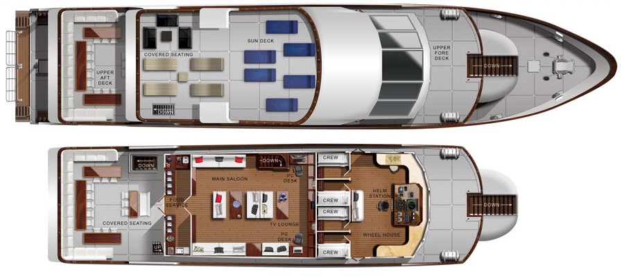 sawasdee fasai upper deck plan