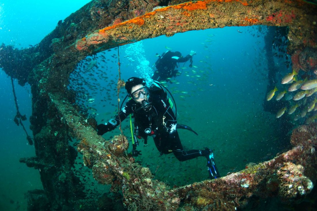 local diving on boonsung wreck