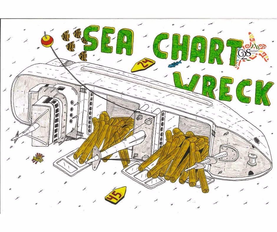 Sea Chart Wreck Dive Site Map